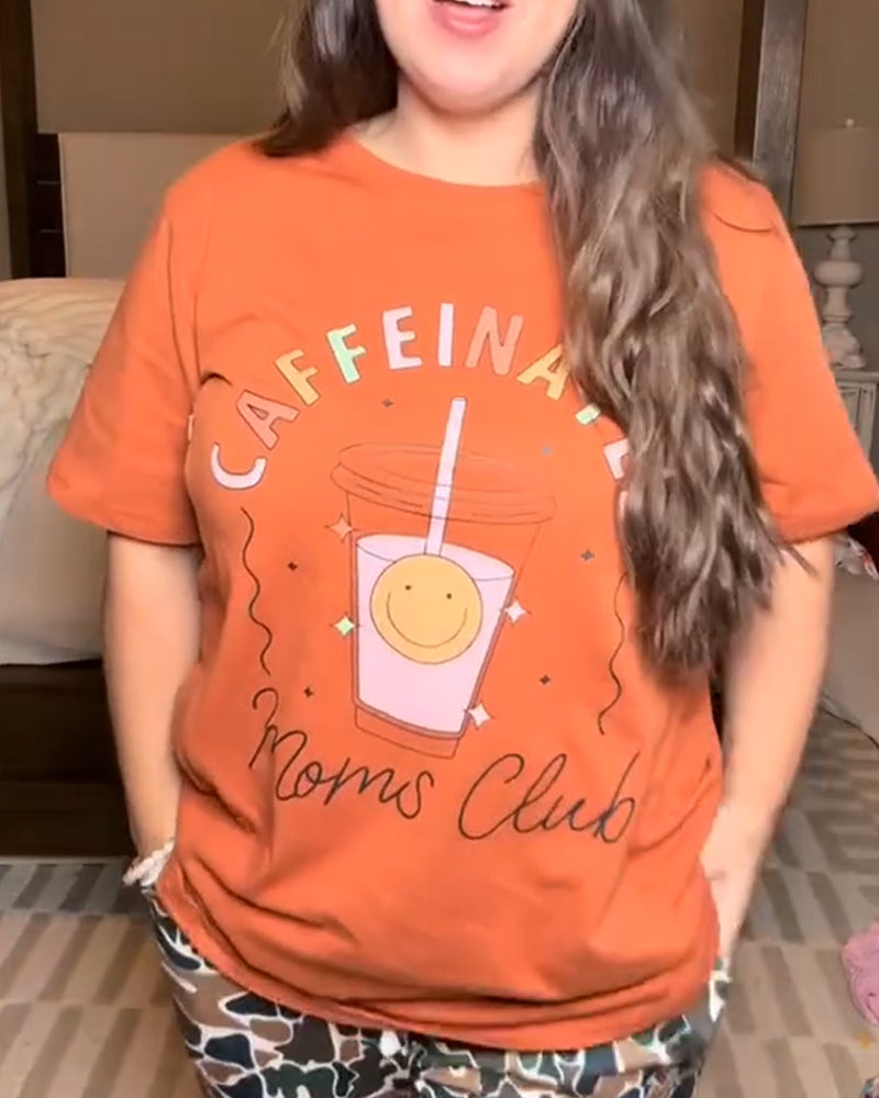 T-Shirt Imprimé Col Rond Allaitement