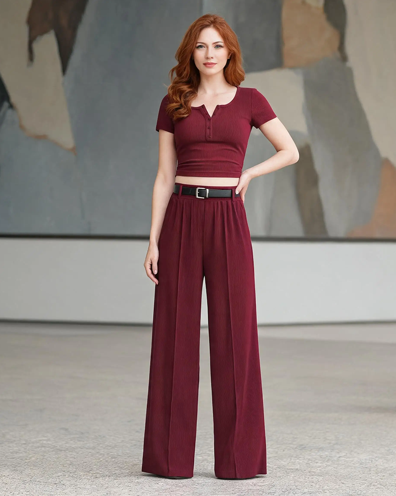 Set T-Shirt & Pantalon Décontracté