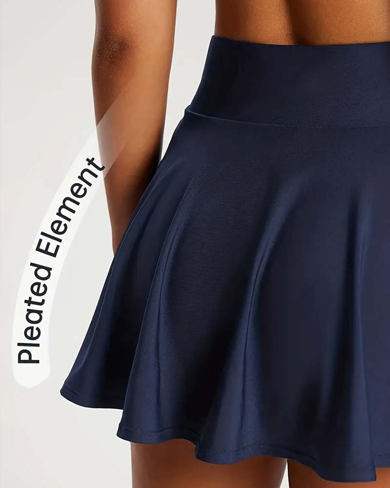 Jupe Taille Haute Tennis Plissée