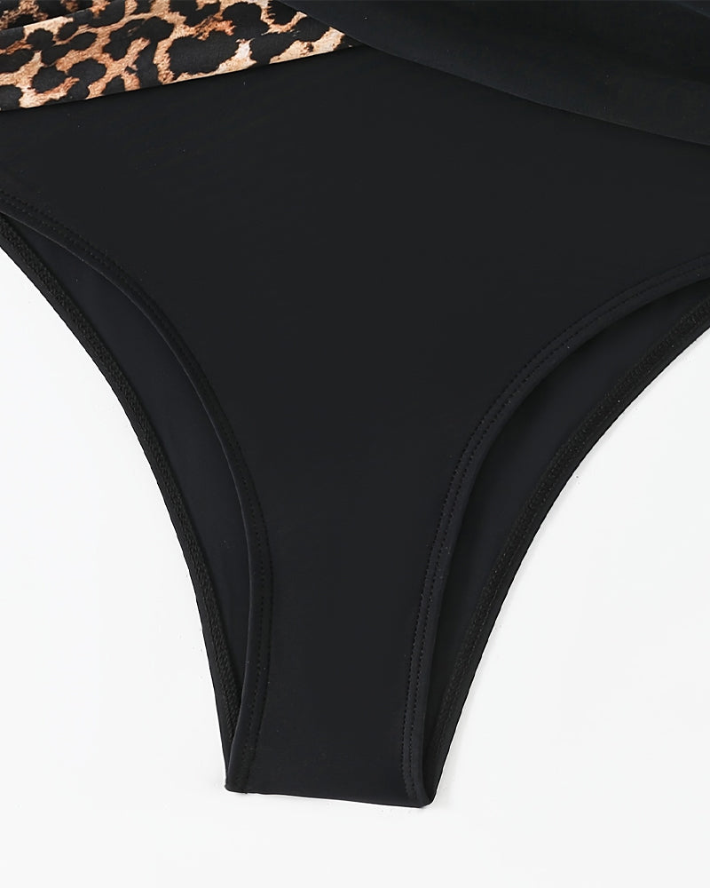 Maillot De Bain Une Pièce Vacances Imprimé Léopard