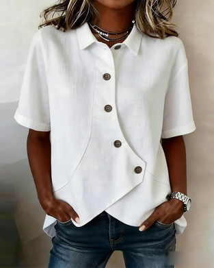 Chemise Patte Asymétrique Boutonnage