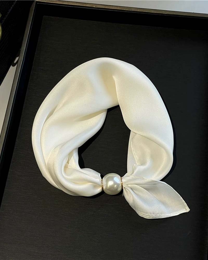 Glamour Sans Effort: Écharpe Collier De Perles 🧣