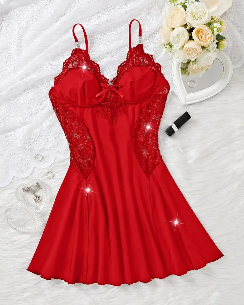 Chemise De Nuit Sexy Jarretelle