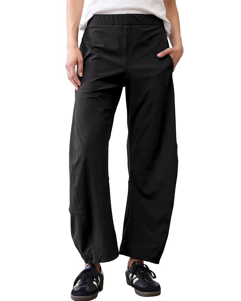 Pantalon Solid Couleur Poche Suspendue Raccourci