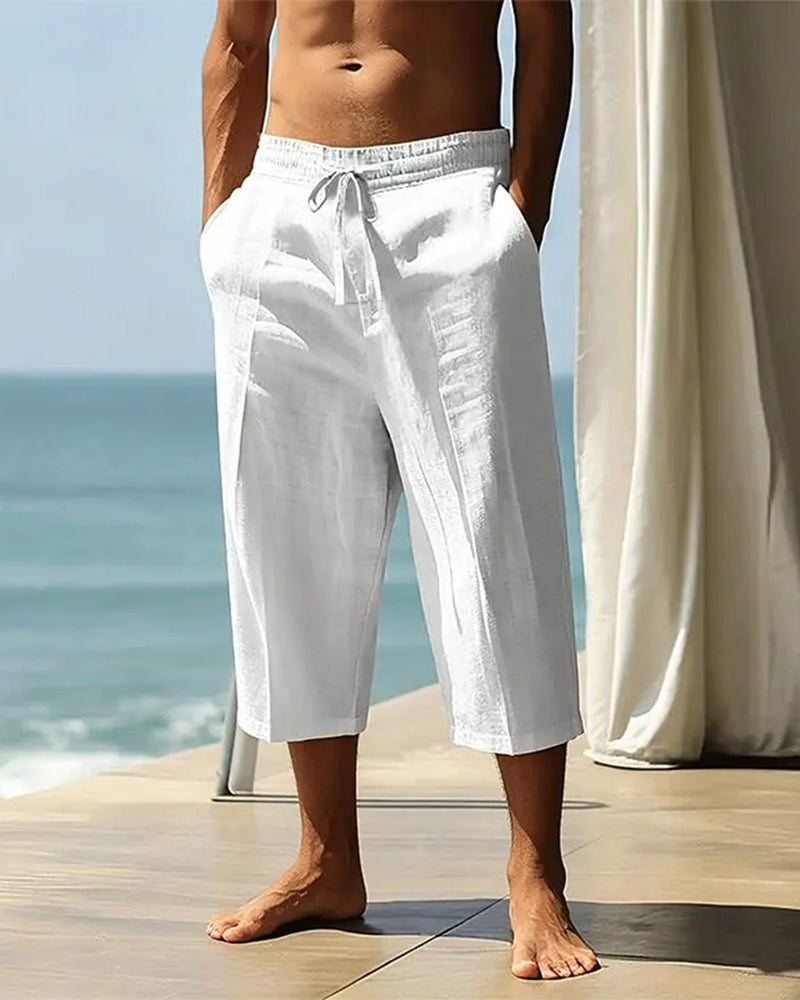 Pantalon Homme Mode Cordon De Serrage