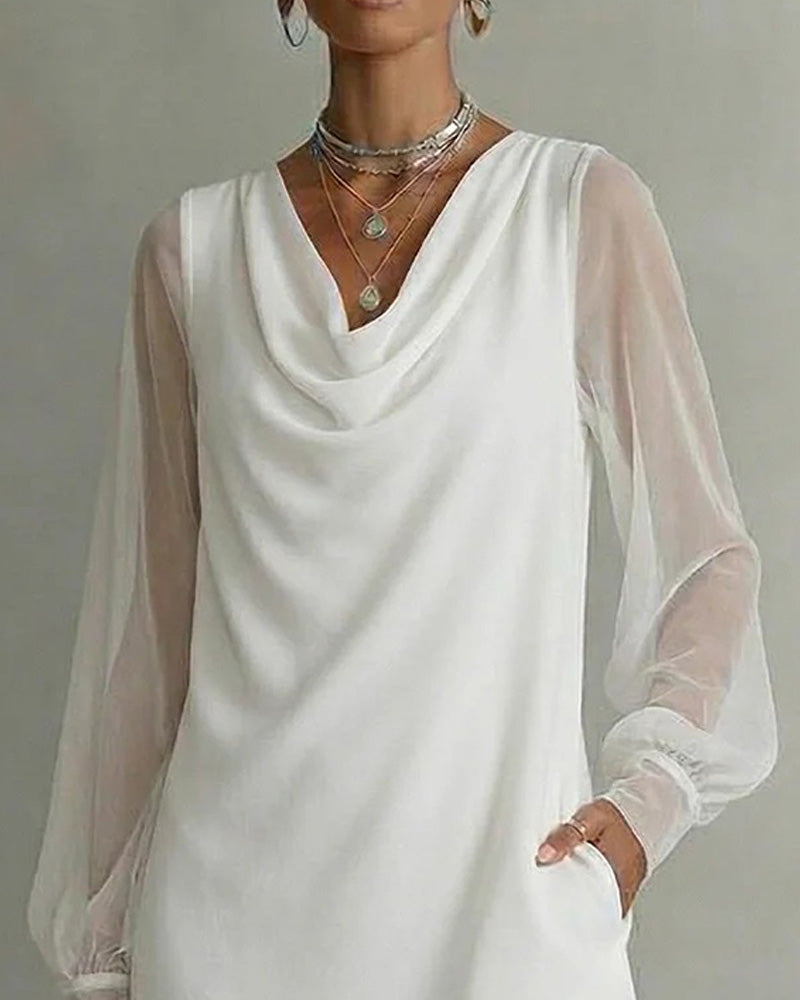 Robe Manche Respirante Col Cloche