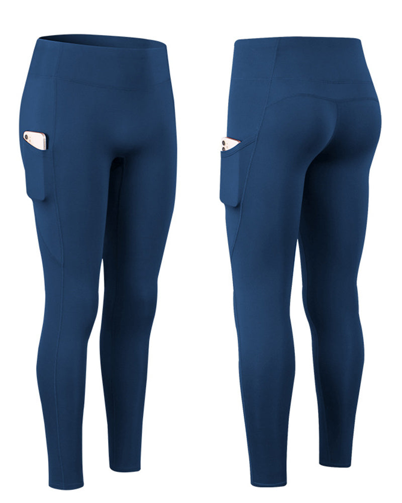 Legging de couleur unie avec poches en polaire