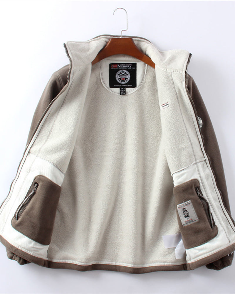 Veste Homme Double Couche Fleece & 50% DE RÉDUCTION