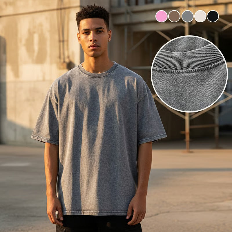 T-Shirt Hommes Vintage Loose
