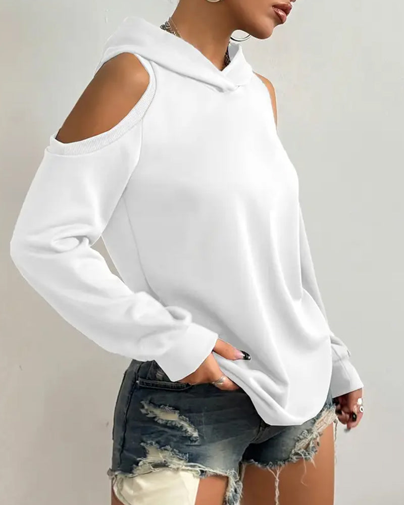 Sweat À Capuche Décolleté