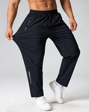Pantalon Élastique Cordon Lettre Imprimé