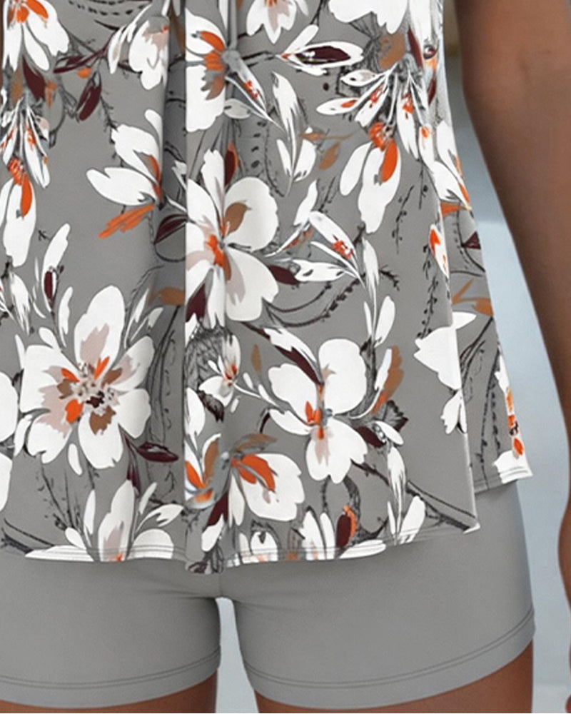 Tankini Grand Floral Cravate