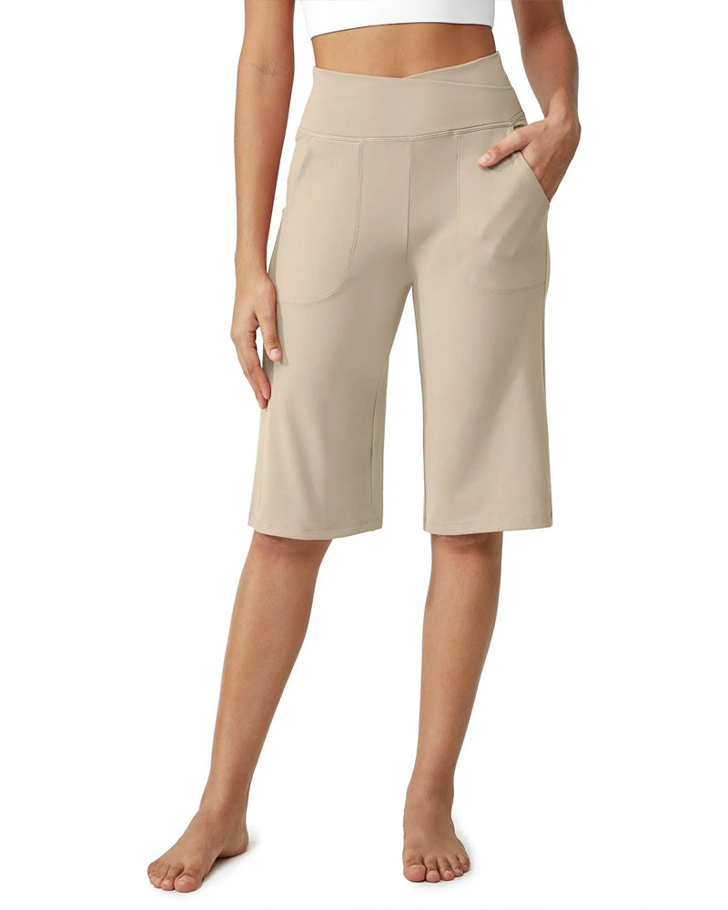Shorts Décontractés Taille Mi-haute Mi-longueur