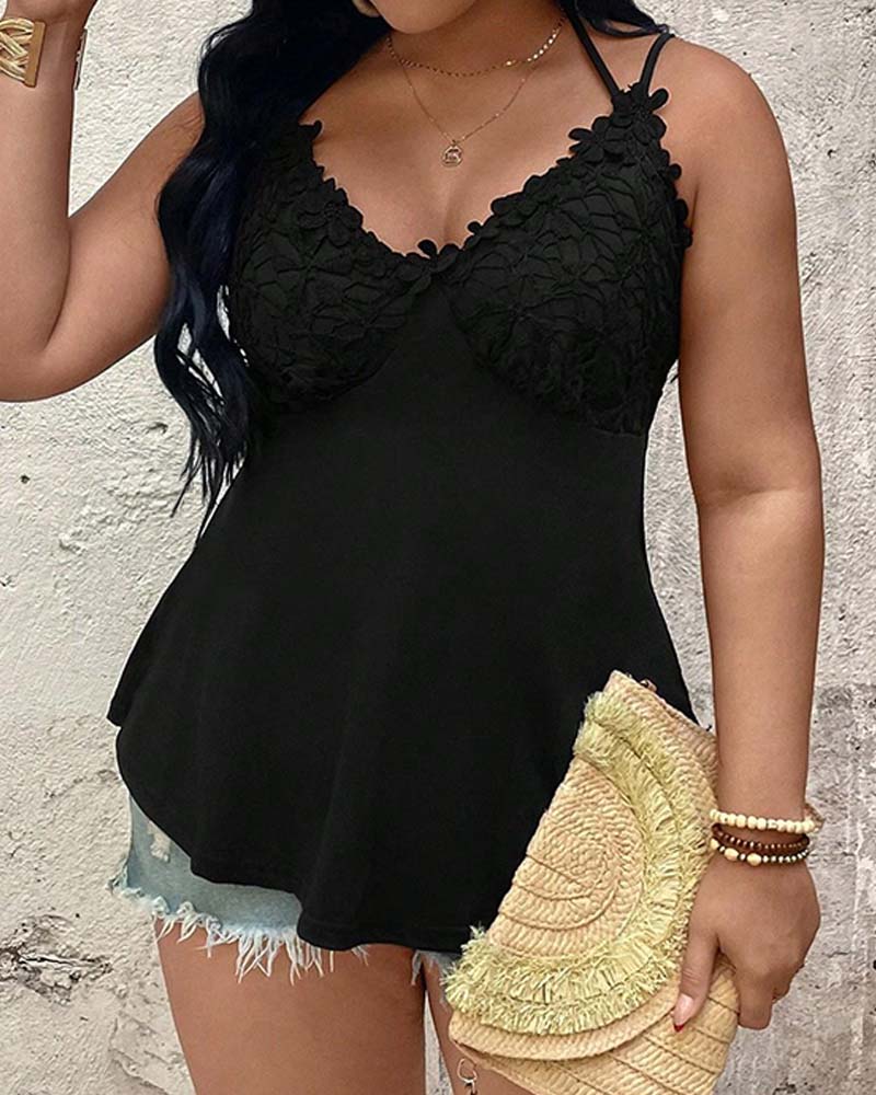 Cami Top Dentelle Décontractée