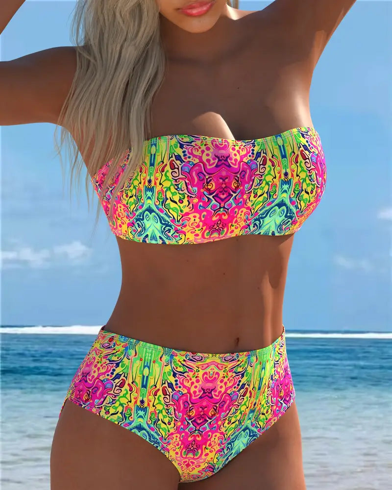 Bikini Bandeau Imprimé
