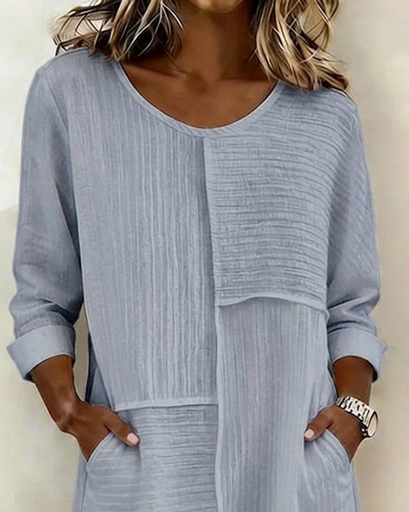 Robe Texturée Shift