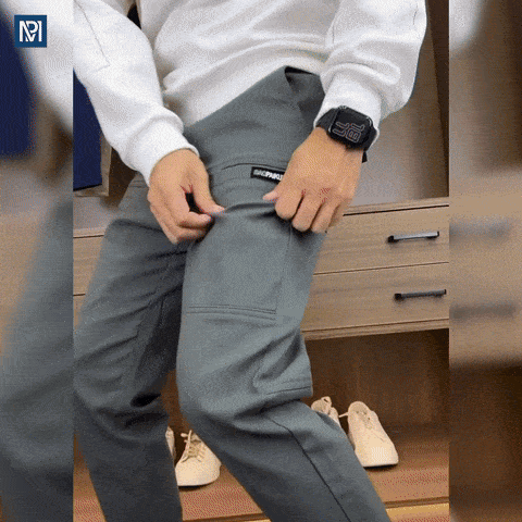 Pantalon Stretch Élevé Multi-Poche Durable Cargo