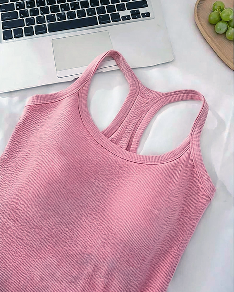 Débardeur Soutien-Gorge Intégré Côtes Unie
