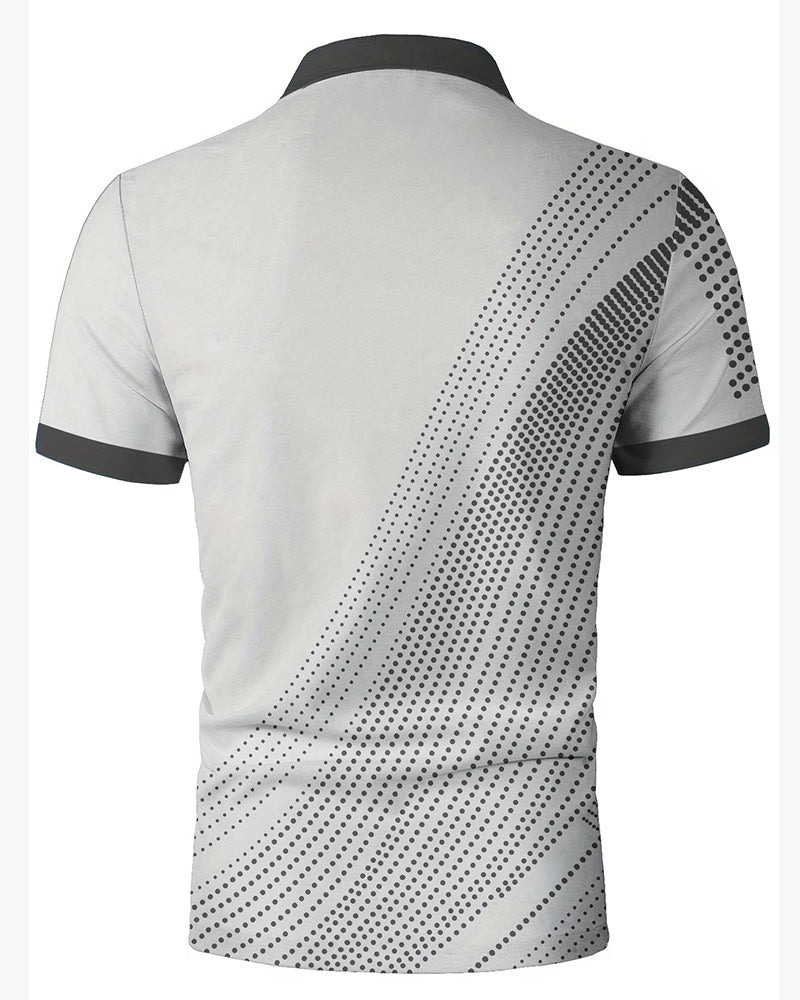 T-Shirt Homme Décontracté À Revers