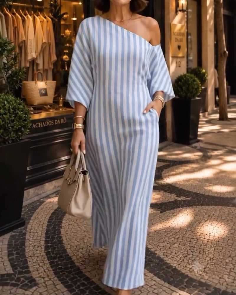 Robe Décontractée Une Épaule
