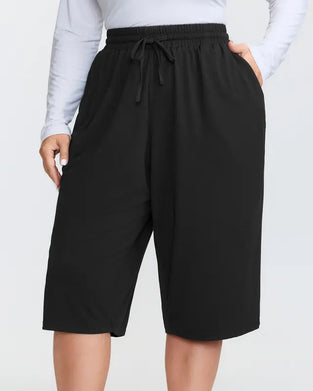 Shorts Unis À Cordon