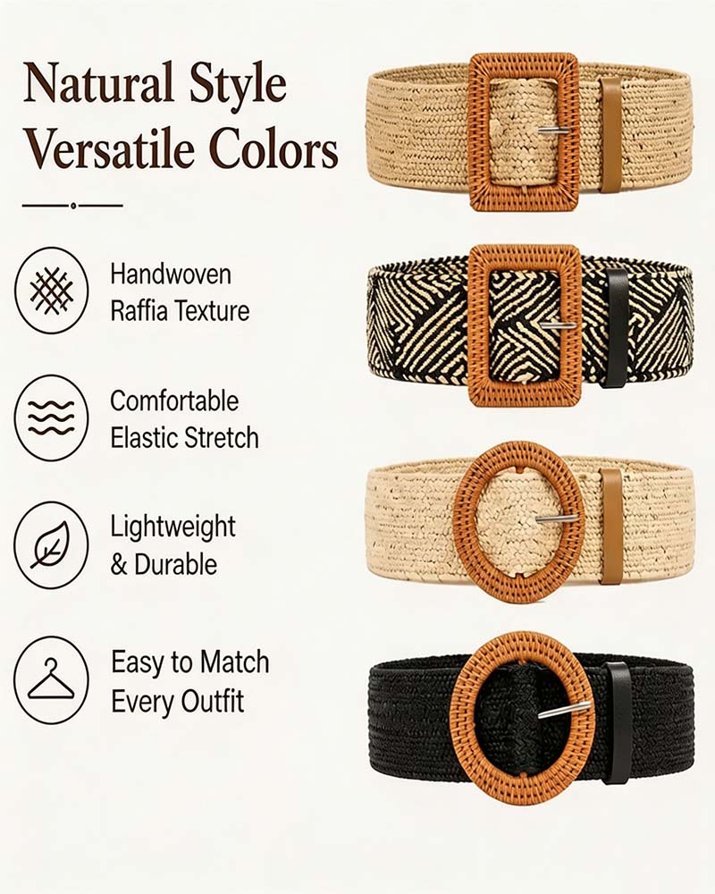 Ceinture Boho Style Boucle Élastique