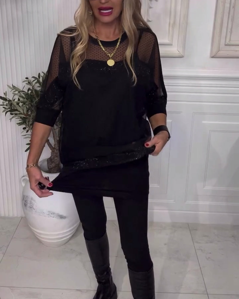 Blouse Maille Manche Longue