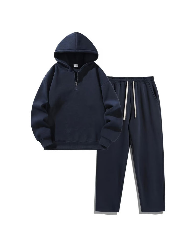 Ensemble Sweat À Capuche À Demi-Zip