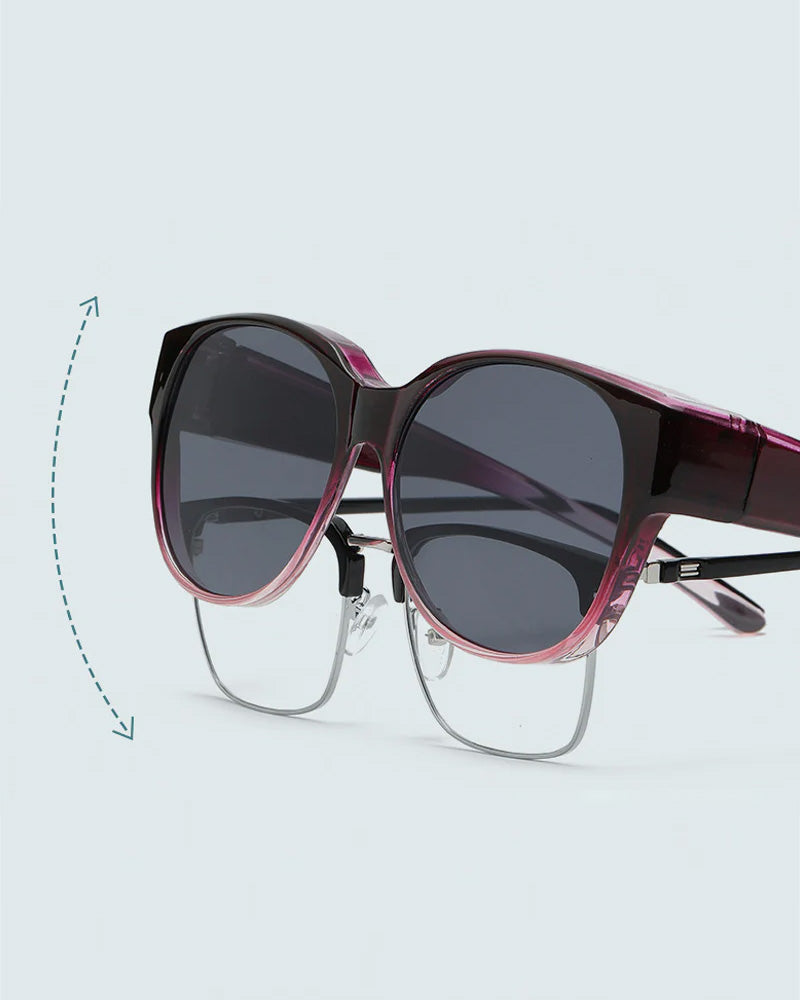Lunettes De Soleil Rondes Tendance À Protection Uv400 Polarisée