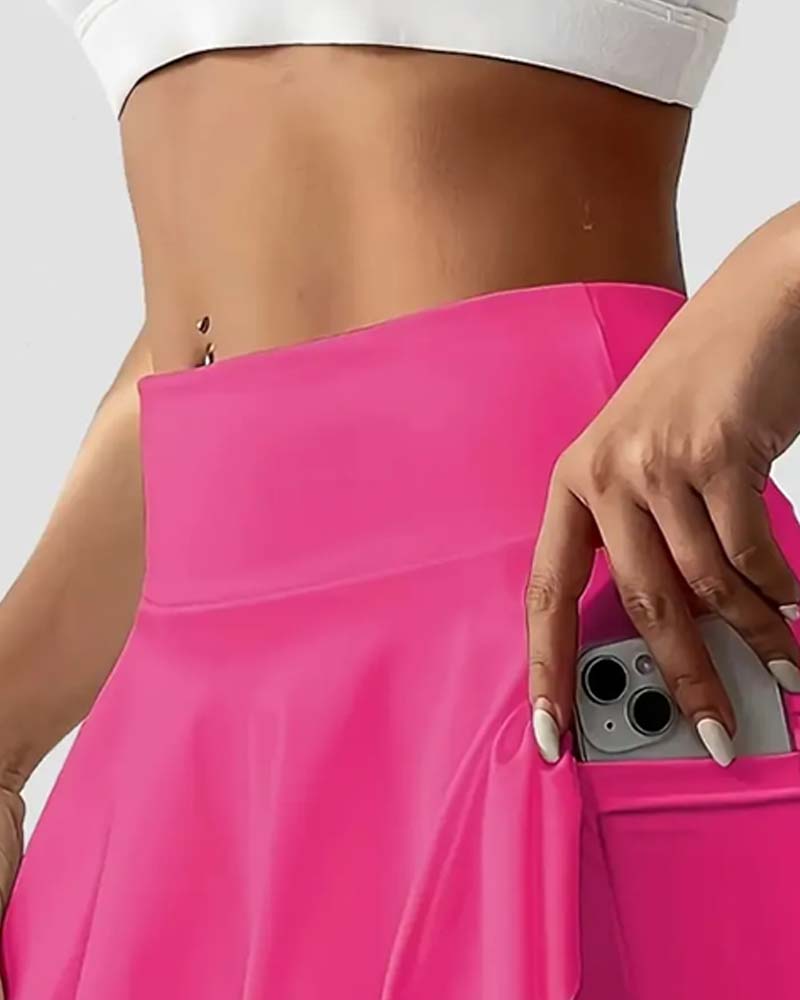 Jupe Taille Haute Tennis Plissée