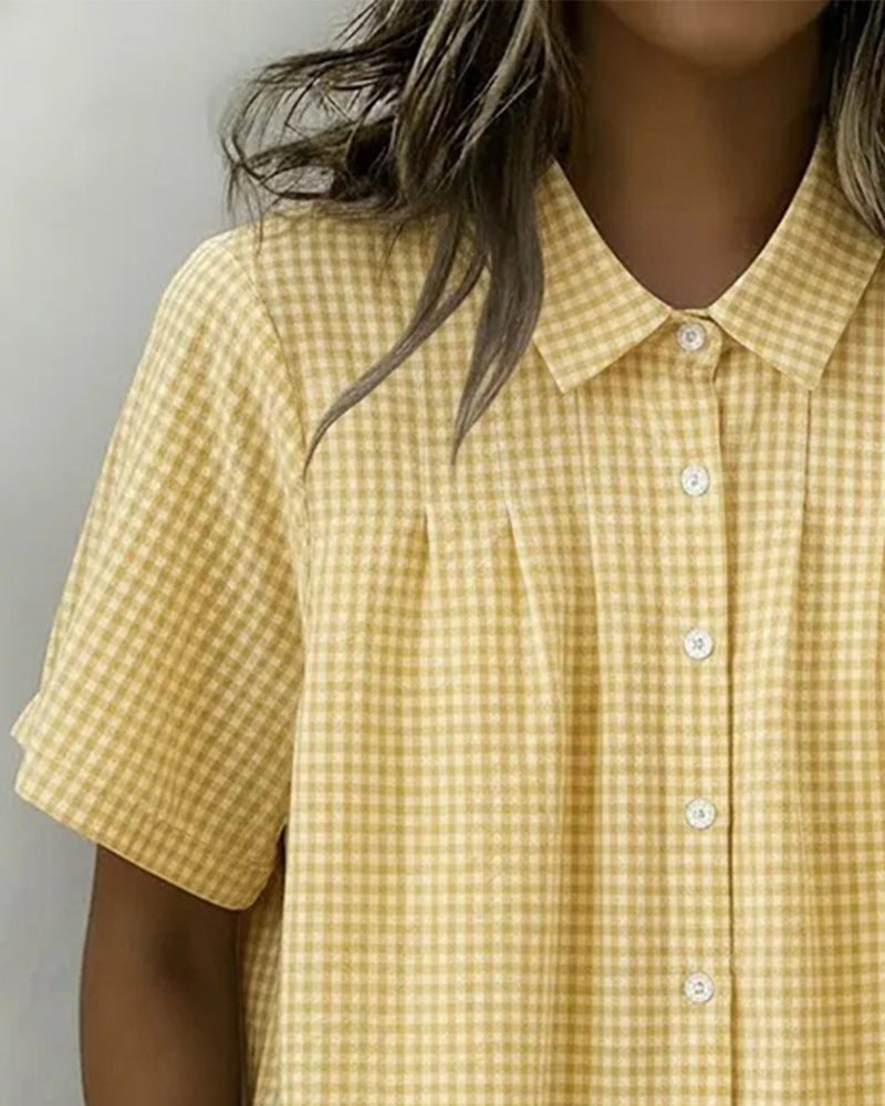 Chemise Revers Manches Courtes