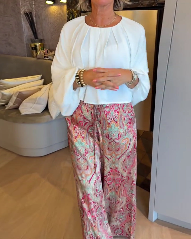 Blouse Française Manche Bouffante Courte