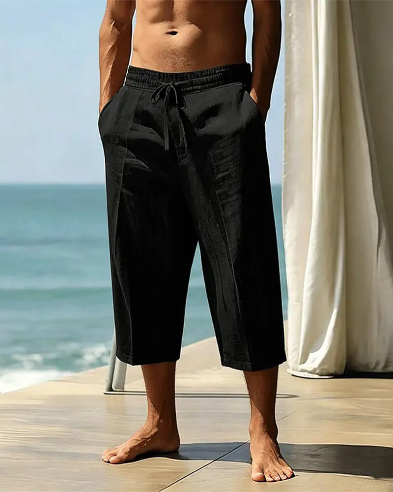 Pantalon Homme Mode Cordon De Serrage