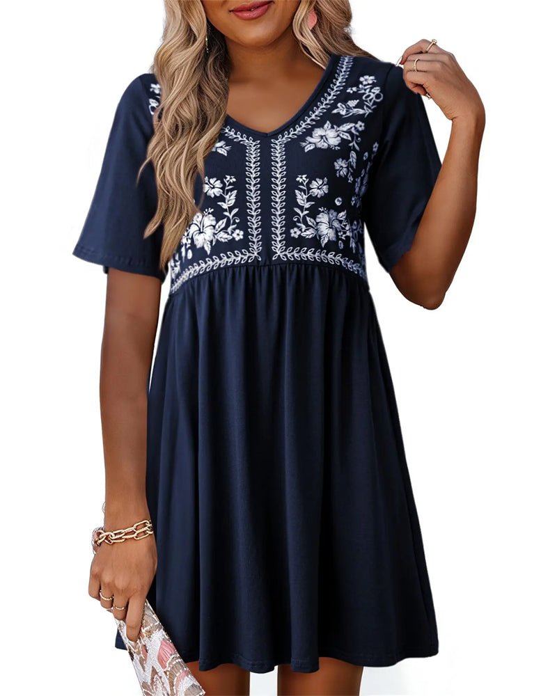 Robes Vintage Artistique Ample