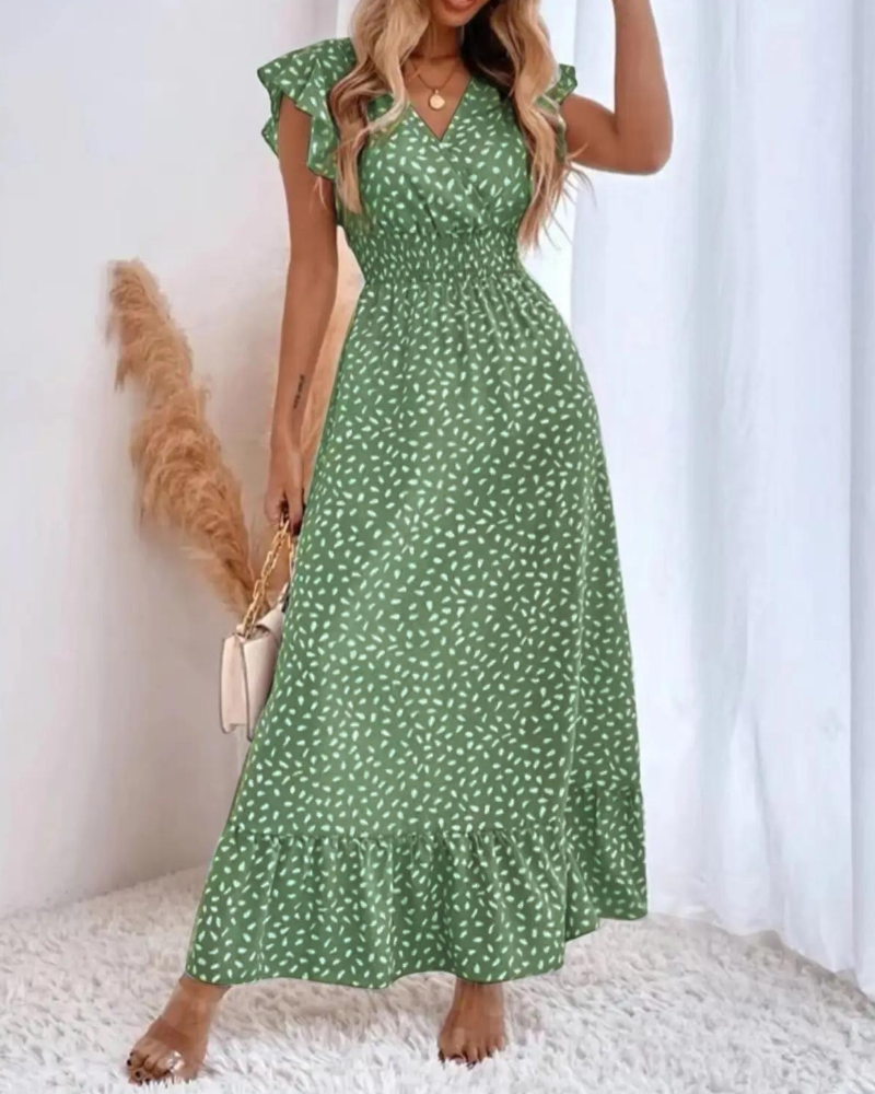 Robe Pois Col V Maxi