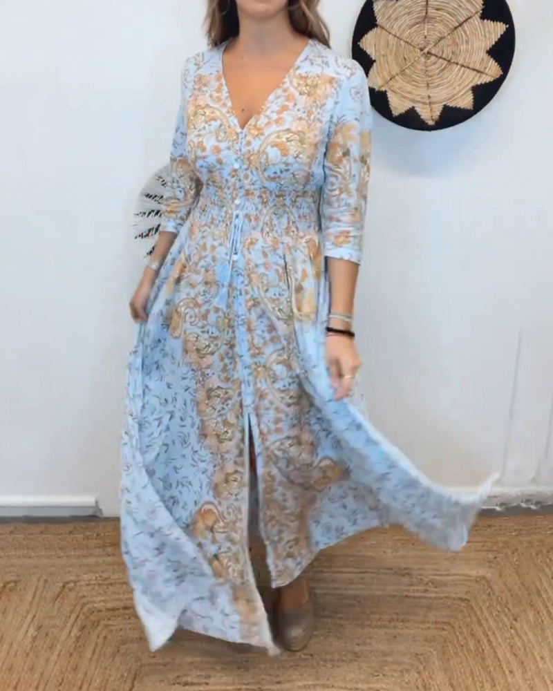 Robe longue de banlieue élégante pour femmes