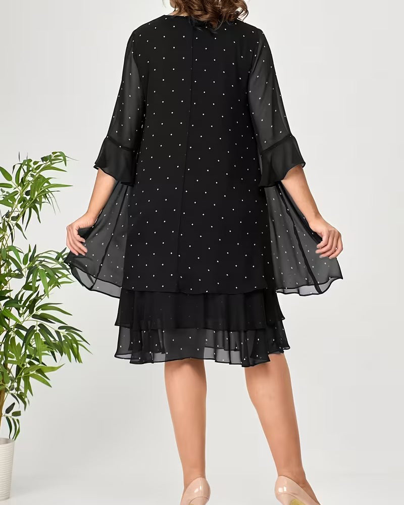 Robe À Pois Superposée