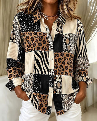 Chemise Léopard Zèbre Rayure