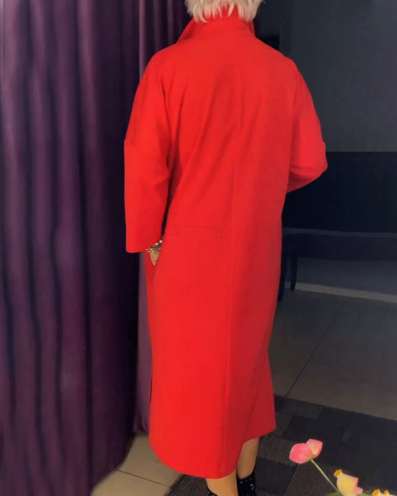 Robe à coupe décontractée et col chemise