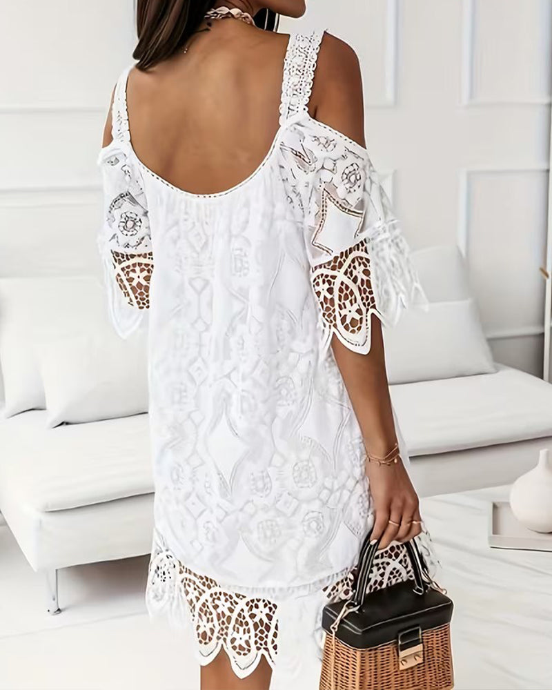 Robe Dentelle Épaules Nues