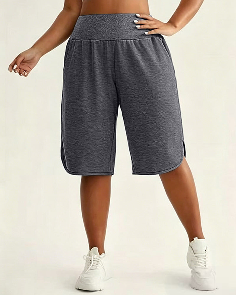 Shorts Taille Haute Jambes Larges