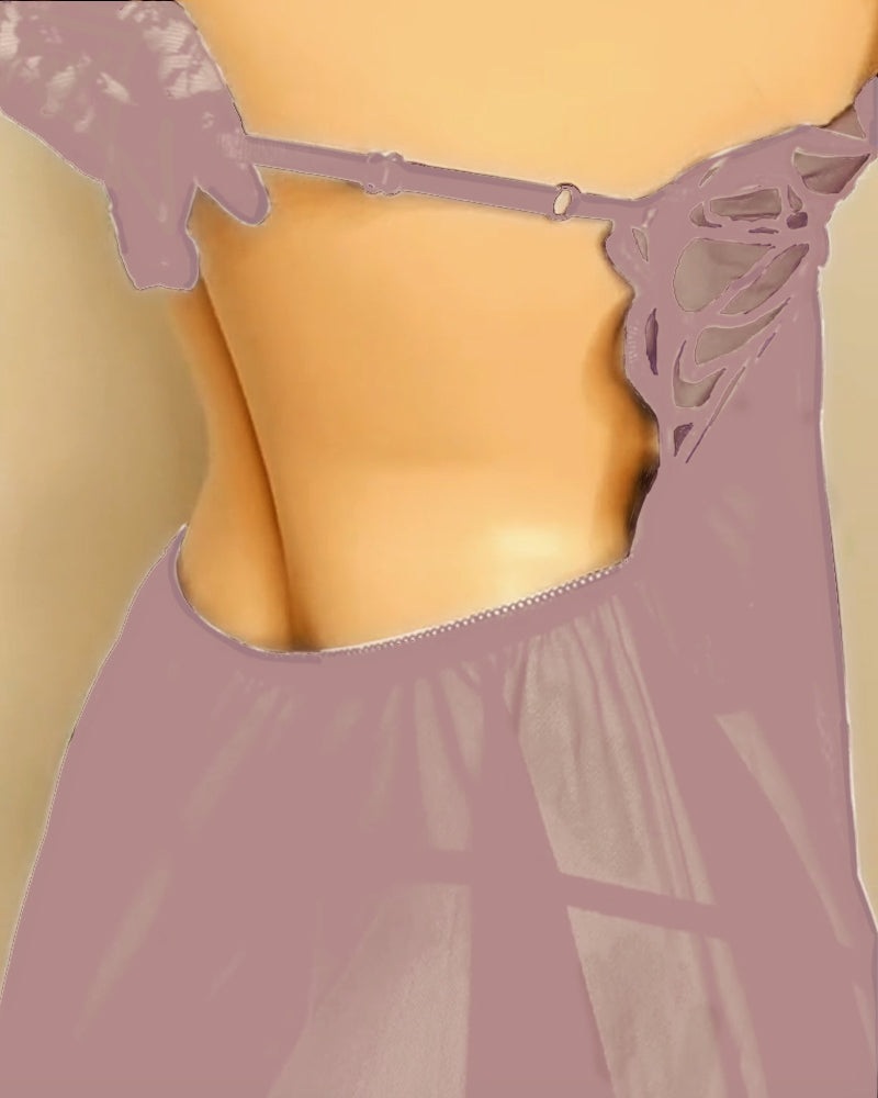 Chemise De Nuit Grande Taille Fraîche Et Confortable