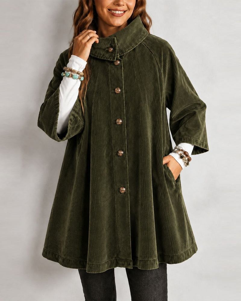 Manteau Boucle Mi-Long Poche