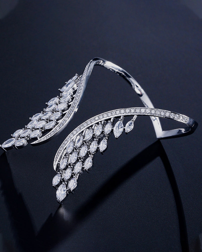 Bague et bracelet ailes d'ange